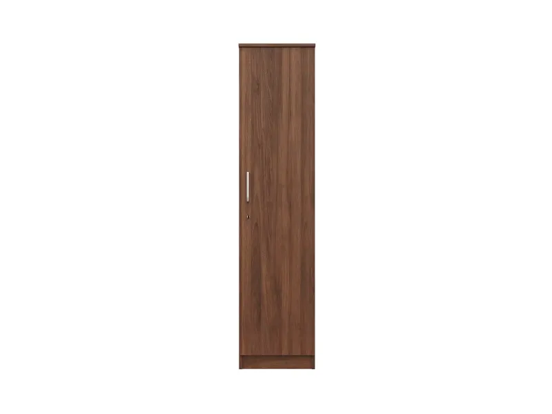 Belle Solid Wood Single Bed with 4 Inches Mattress Rio Engineered Wood Wardobe